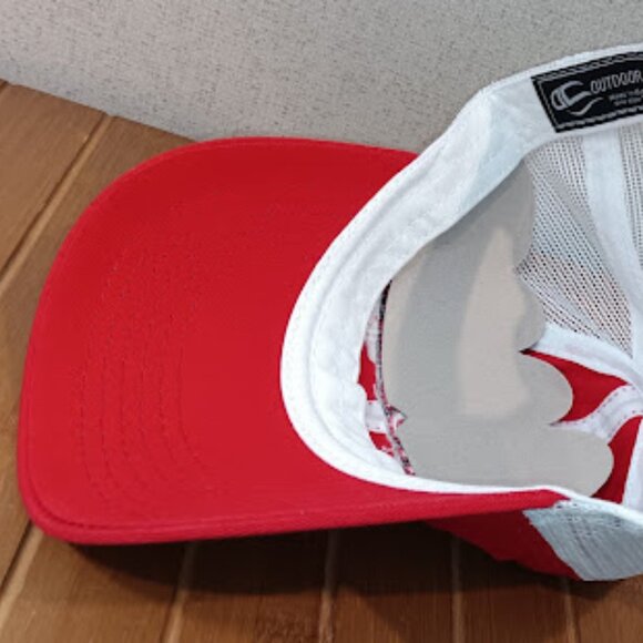 NEWPhoenix Boats Trucker Hat Red White Cap Adjustable Embroidered Logo Strapback - Picture 3 of 4